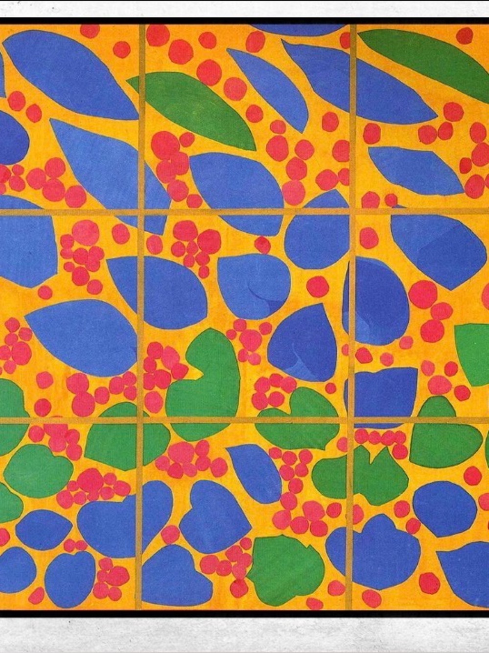 Matisse 1953 “Ivy in Flower” Ladies Colorful Abstract Scarf
